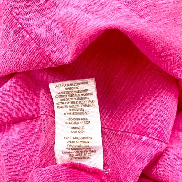 Free People Pink Lou Legacy Crochet Henley 💝 - Picture 9 of 9